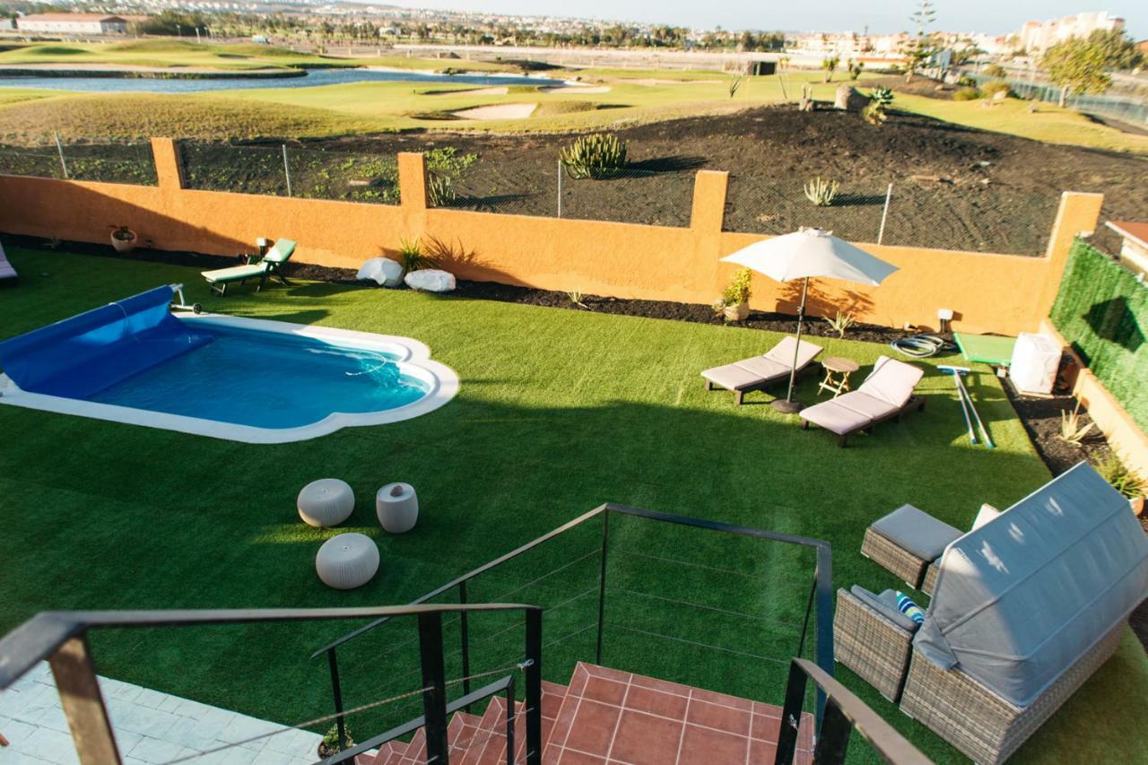 Eco Villa White Suite With Climatized Pool Caleta De Fuste Exterior photo